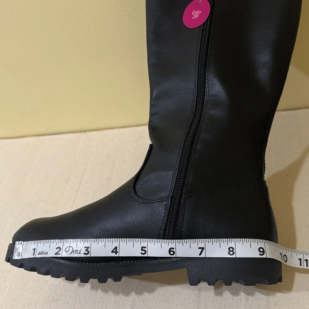 Trinity Black Shoes Girls Boots Girls Size 6 running bigger | wide calf
